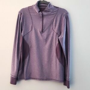 C9 by Champion 1/4 Zip Mock Neck Long Sleeve Purple Athletic Top Size XL